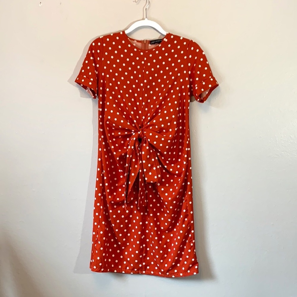 Zara Red Polka Dot Dress
